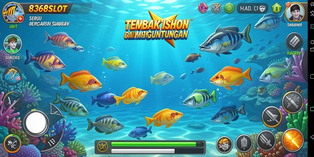 Screenshot gameplay seru Tembak Ikan di 8368SLOT.