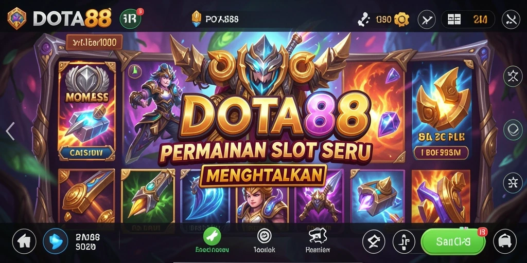 Tampilan gaming DOTA88 dengan slot yang menarik.
