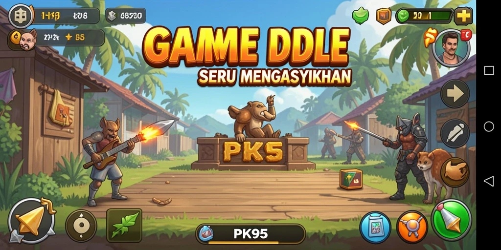 Tampilan gameplay PK95 yang menarik dan mengasyikkan.