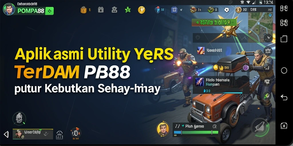 Tampilan aplikasi POMPA88 yang user-friendly dan menarik.