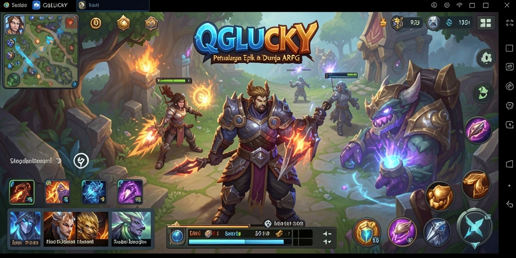 Gameplay QGLUCKY yang seru dan penuh aksi dalam pencarian.