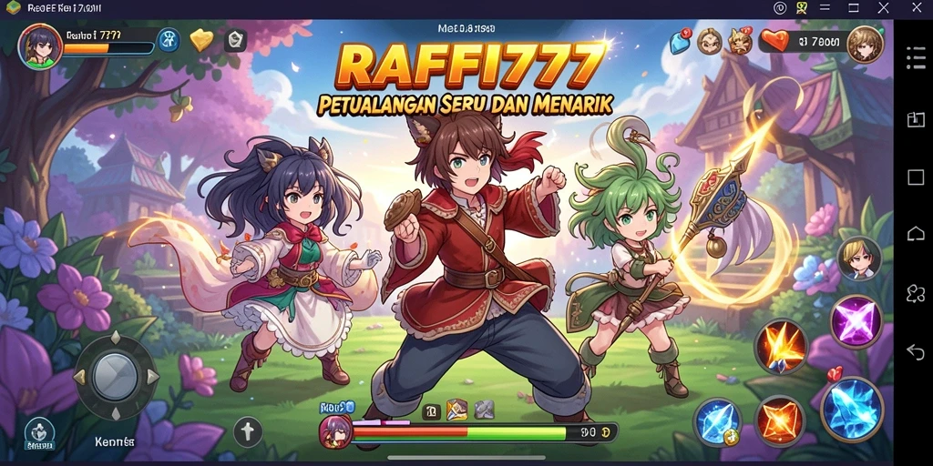 Screenshot gameplay RAFFI777 yang menampilkan aksi seru di dunia Anime.
