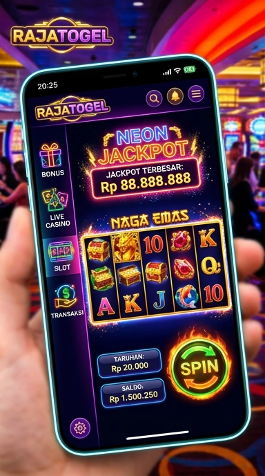 Tampilan utama aplikasi rajatogel yang menampilkan berbagai pilihan aplikasi.